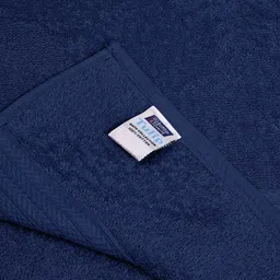 BOMBAY DYEING Cotton Navy Blue Bombay Dyeing 450 GSM Bath Towels image 5