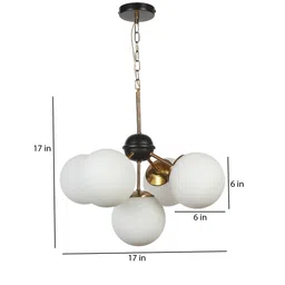 eliante by jainsons lights Black & Gold Iron Chandelier image 4