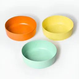 MiArcus Baby 100% Melamine Solid Bowl Set,Pack of 3- Multicolor image 5