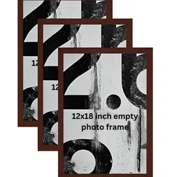 AbhiKalpya Art Studio-Get a vibe Brown 3 Pieces Wall Photo Frames-picture-20