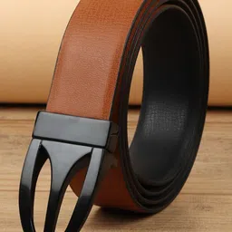 Kastner Men Textured Synthatic Leather Slim Belt image 4