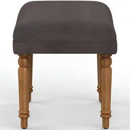 Chumbak Nawaab Bench Small - Brown Coal Lounge Chair image 2
