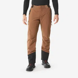 Men’s warm and water-repellent hiking trousers SH500 - Brown-image-16