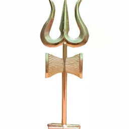Navyaksh Gold Toned Tri shakti Shiva Trishul Religious Showpiece-picture-12