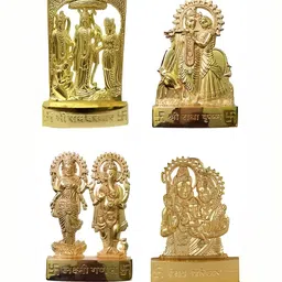 Navyaksh Gold-Toned Metal Religious Showpiece-picture-22