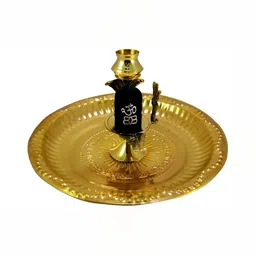 Navyaksh Gold-Toned Metal Shivlin Showpiece-image-82