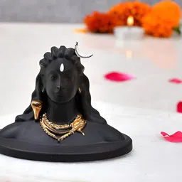 CraftVatika Black Religious Idol Decorative Showpiece-picture-34