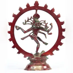 Arihant Craft Gold-toned Brass Natraj Small Showpiece image 2