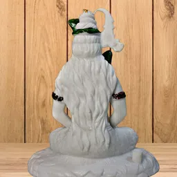 SANKALAN CREATIONS White & Gold Toned Religious Marble Showpiece image 4