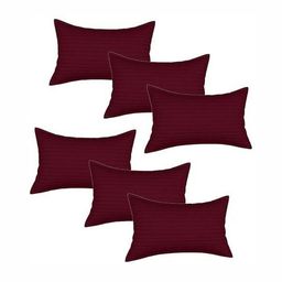 RF RELAXFEEL Maroon Set of 5 Fibre Filled Polycotton Breathable Sleep Pillow-picture-40
