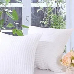 LA VERNE White Set of 2 Fibre Filled Polycotton Ultra Soft Sleep Pillow-image-23