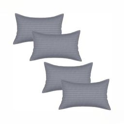 RF RELAXFEEL Grey Set of 5 Fibre Filled Polycotton Breathable Sleep Pillow-picture-38