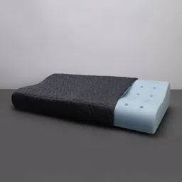 LA VERNE Grey Cooling Gel Infused Pincore Technology Breathable Contour Memory Foam Pillow-image-95