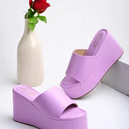 Shoetopia Girls Open Toe Flatform Heels-picture-40