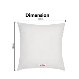 ME & YOU Navy Blue & Red Birthday Printed Fibre Filling Square Cushion image 3