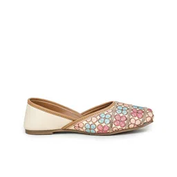 Shezone Women Printed Open Toe Flats with Bows image 3
