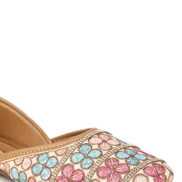 Shezone Women Printed Open Toe Flats with Bows image 4