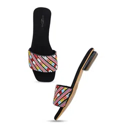 Shezone Women Printed Open Toe Flats image 5