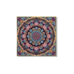nestroots Mandala Flower Canvas Set Printed Wall Painting Set of 4 Gold Frame image 3