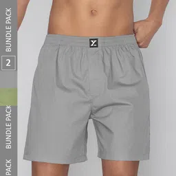 XYXX Men Pack Of 2 Pure Cotton Boxers XYBOX2PCKN355 image 1