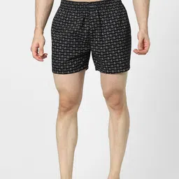 Jack & Jones Men Black & White Printed Boxers image 1