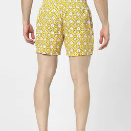 Jack & Jones Men Yellow & White Printed Boxers image 3