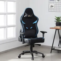 green soul Monster Fabric Gaming Chair in Black & Blue Colour image 1