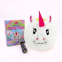 SCOOBIES Kids Unicorn Fluffy Fuzzball With Pump Activity Toy-picture-36