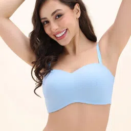 Zivame Padded Non Wired 3/4Th Coverage T-Shirt Bra - Little Boy Blue-picture-14