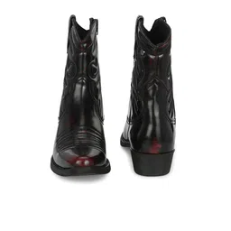 Delize Men Textured Mid-Top Cowboy Boots image 4