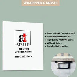 art street 22 Inches Flower Canvas Stretched Taj Mahal Wall Art Painting image 4