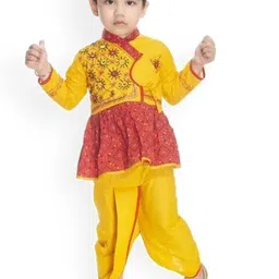 BAESD Boys Ethnic Motifs Printed Regular Kurta With Dhoti Pant-picture-24