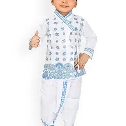BAESD Boys Ethnic Motifs Printed Kurta With Dhoti Pant-picture-23