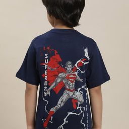 Kids Ville Boys Superman-Printed Pure-Cotton T-Shirt-picture-9
