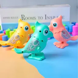 OPINA Infants 3 Pcs BPA Free Key Wind Up Bird Toys-image-1