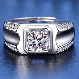 MYKI Silver Plated & CZ Studded Adjustable Finger Ring-picture-44
