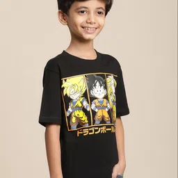Kids Ville Boys Dragon Ball Z Printed Cotton Tshirt image 3