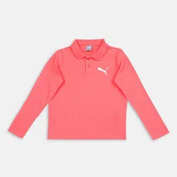 Puma Boys Pink Polo Collar Regular Fit T-shirt-picture-24