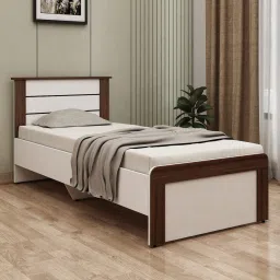 crystal furnitech Grace Single Bed in Mist White Finish image 1