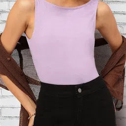 DressBerry Pastel Perfection Edgy Chic  Ribbed Boat Neck Top-picture-33