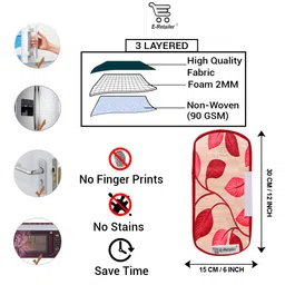 E-Retailer Set of 9 Exclusive Waterproof PVC Refrigerator Appliances Cover image 5