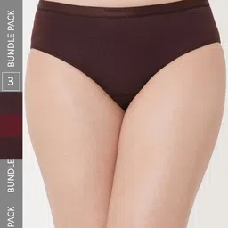 Inner Sense Women Pack Of 3 Organic Cotton Antimicrobial Hipster Briefs ISP002-picture-25