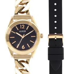GUESS Women Round Dial & Stainless Steel Bracelet Style Straps Analogue Watch - GW0845L2-picture-36