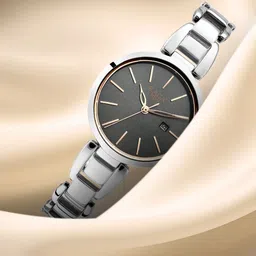 Titan Women Brass Dial & Stainless Steel Bracelet Style Straps Analogue Watch NP2642SM01-picture-11