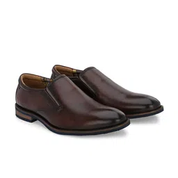 Overdrive Men Leather Formal Slip-On Shoes image 4