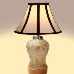 new era Glass Multicolor Table Lamp image 4
