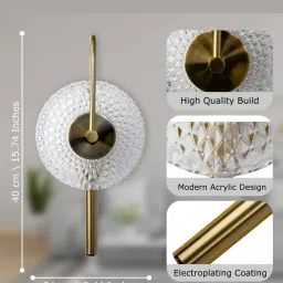 smartway lighting White Metal Sasha Wall Lamp image 2