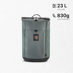 quechua Adult Travel Backpack for Hiking 23L - Escape 500 Rolltop Khaki-picture-18