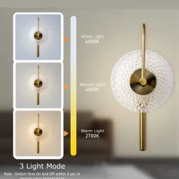 smartway lighting White Metal Sasha Wall Lamp image 4
