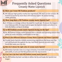 MI FASHION Set of Pout Perfection Liquid Lipstick 3.5ml & Creamy Matte Lipstick 3.5g image 5